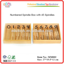 Montessori Material Spindeln, Box von 45